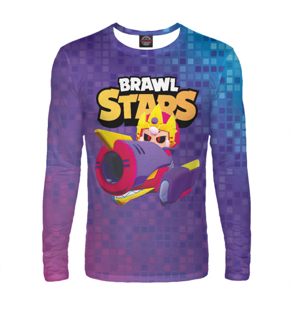 Мужской лонгслив с изображением Бонни \ Bonny BrawlStars цвета Белый