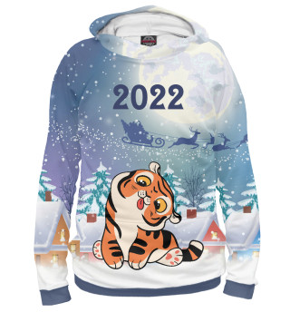 Женское худи Забавный тигренок 2022