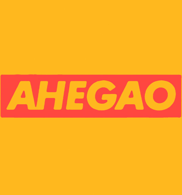 Женская футболка с изображением Ahegao цвета Белый