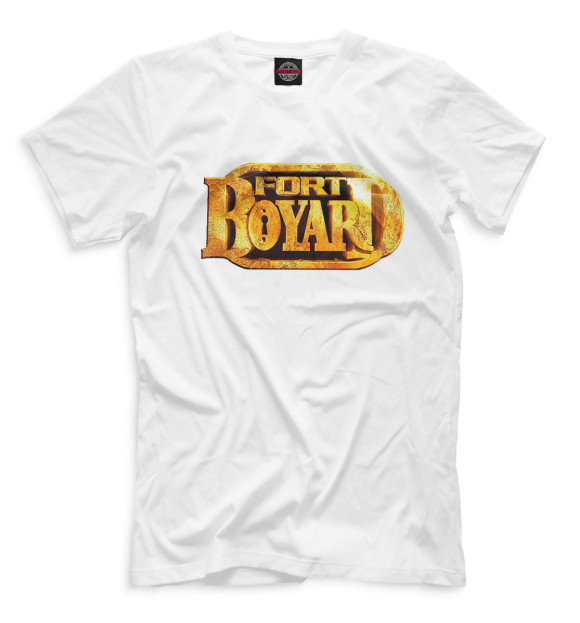 Мужская футболка с изображением Fort boyard цвета Белый