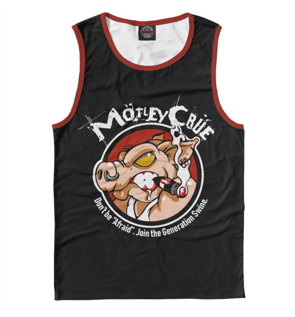 Мужская майка с изображением Motley Crue цвета Белый