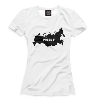 Женская футболка Press f