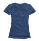 Женская футболка Американский хот род на синем фоне