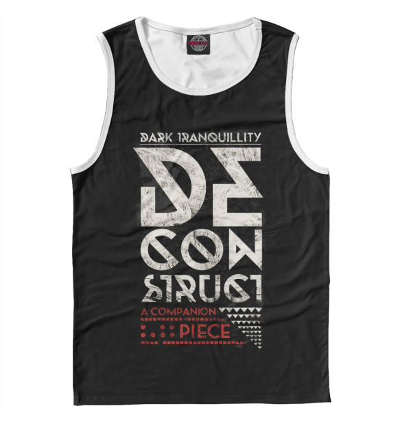 Майка для мальчика с изображением Decosntruct цвета Белый