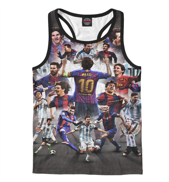 Мужская майка-борцовка с изображением Реал Мадрид | Real Madrid цвета Белый