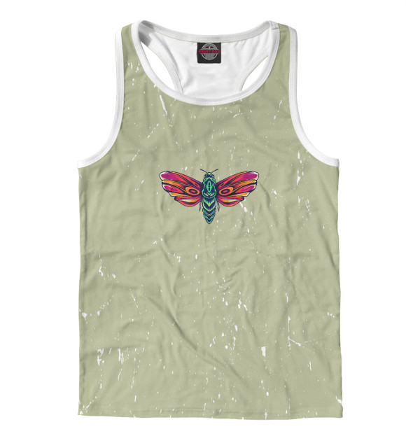 Мужская майка-борцовка с изображением Tatto цвета Белый