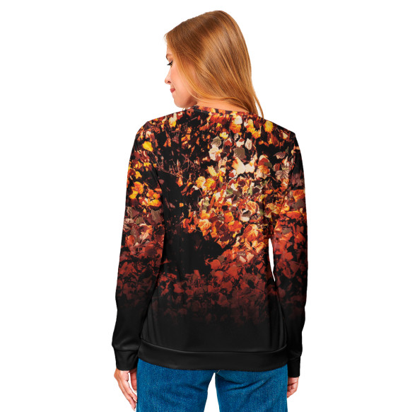 Женский свитшот с изображением Медведь с автоматом цвета Белый