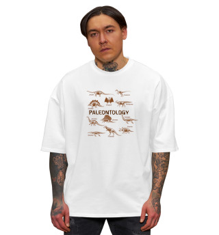 Мужская футболка оверсайз Paleontology