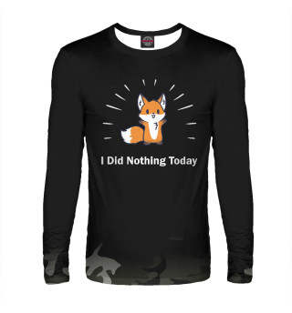 Мужской лонгслив I Did Nothing Today