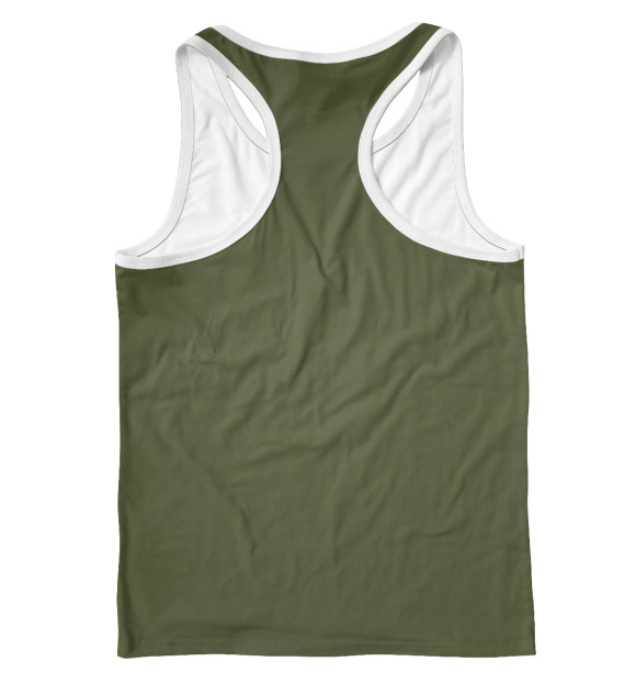 Мужская майка-борцовка с изображением Псы войны цвета Белый