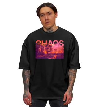 Мужская футболка оверсайз Chaos