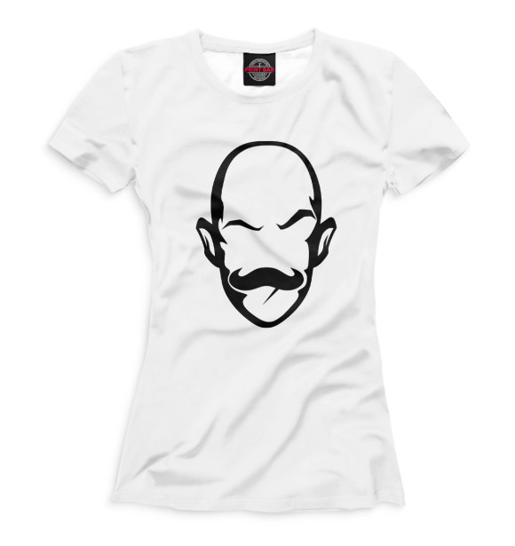 Женская футболка с притом Виктор Блуд цвета Белый Женская футболка с изображением Виктор Блуд цвета Белый