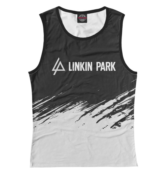 Майка для девочки с изображением Linkin Park цвета Белый