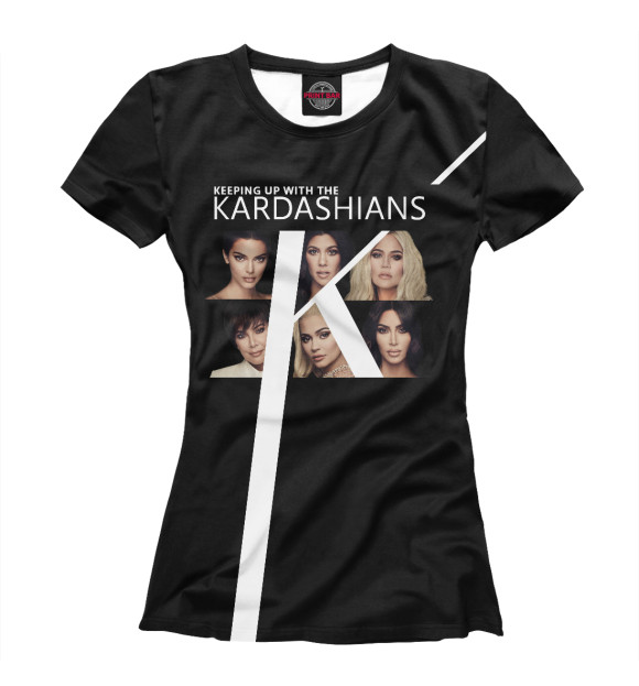 Женская футболка с изображением Семейство Кардашьян цвета Белый