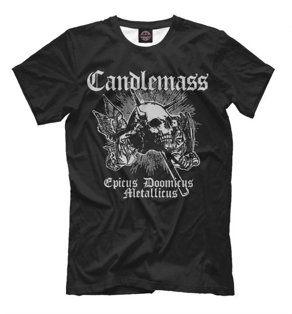 Мужская футболка с изображением Candlemass цвета Белый