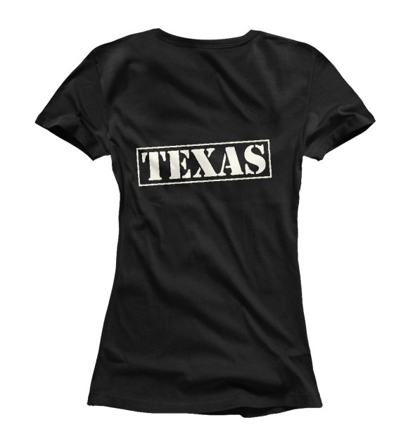 Женская футболка с изображением Texas цвета Белый