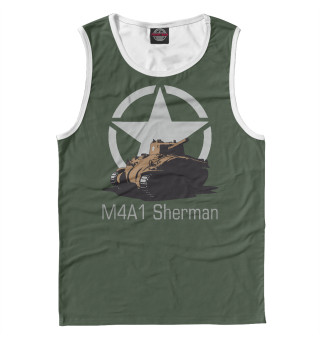 Майка для мальчика Средний танк M4A1 Sherman