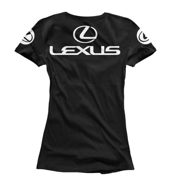 Футболка для девочек с изображением Lexus цвета Белый