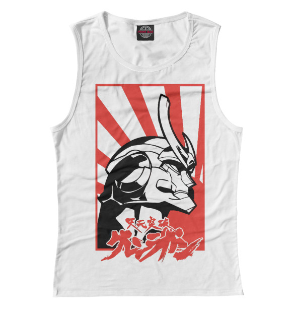 Майка для девочки с изображением Gurren Lagann цвета Белый
