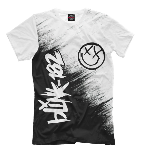 Мужская футболка с изображением Blink-182 цвета Белый