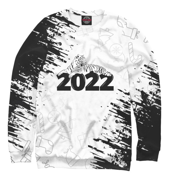Свитшот для мальчиков с изображением Год Тигра 2022 цвета Белый