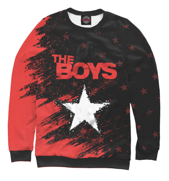 Свитшот для мальчиков с изображением The Boys / Пацаны цвета Белый