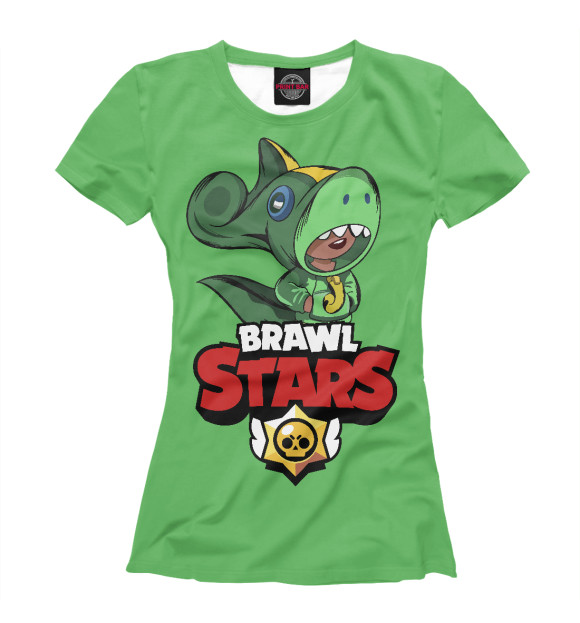 Футболка для девочек с изображением Brawl Stars цвета Белый