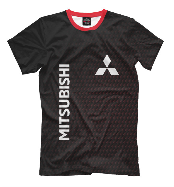 Футболка для мальчиков с изображением Mitsubishi цвета Белый