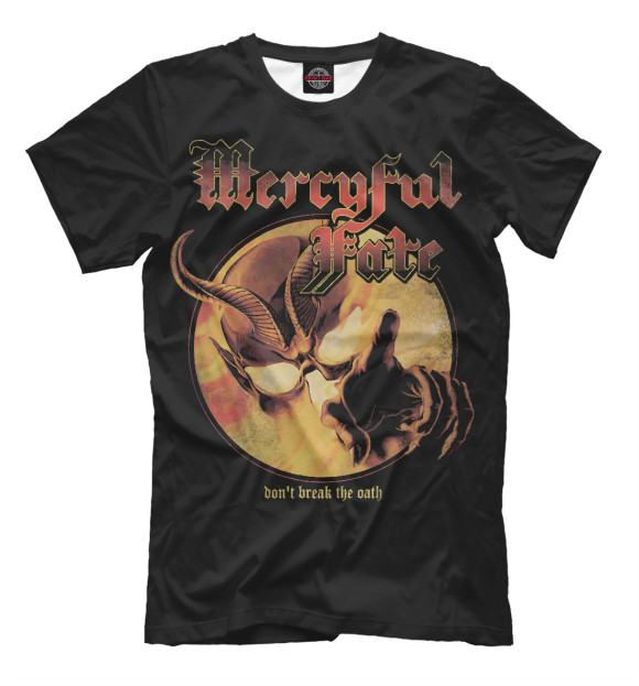 Мужская футболка с изображением Mercyful Fate цвета Белый