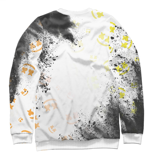 Мужской свитшот с изображением Marshmello / Маршмеллоу цвета Белый