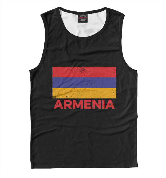 Майка для мальчика с изображением Armenia цвета Белый