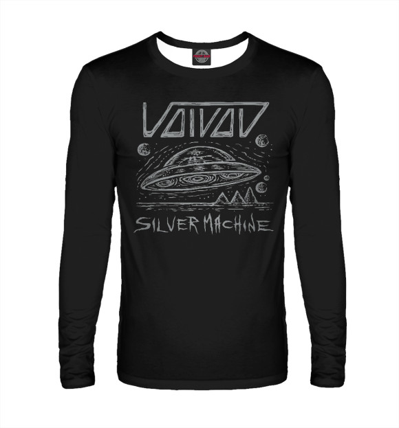 Мужской лонгслив с изображением Voivod цвета Белый