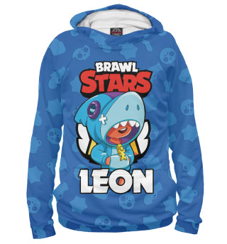 Худи для мальчика Brawl Stars Leon Shark