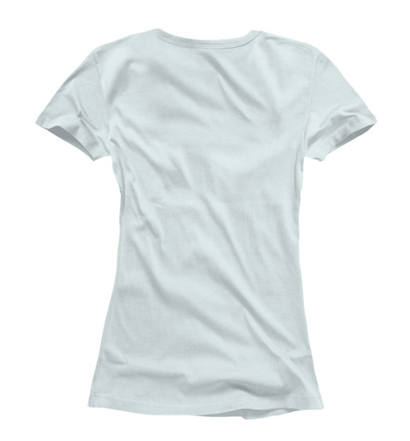 Женская футболка с изображением Два слона цвета Белый