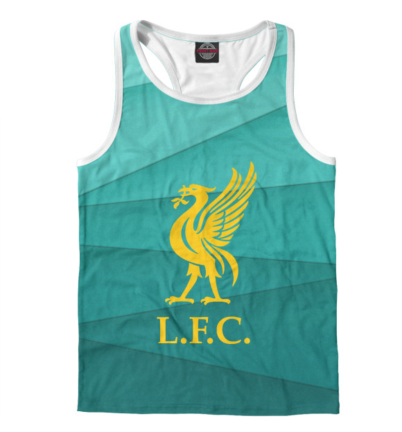 Мужская майка-борцовка с изображением Liverpool | Ливерпуль цвета Белый