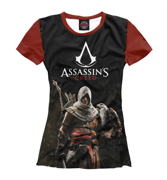 Футболка для девочек с изображением Assassin's creed цвета Белый