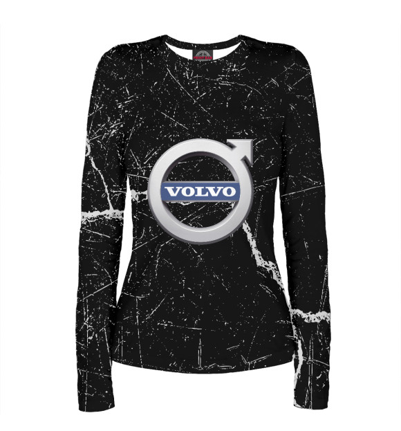 Женский лонгслив с изображением Volvo Cars цвета Белый