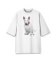 Женская футболка оверсайз Bull terrier