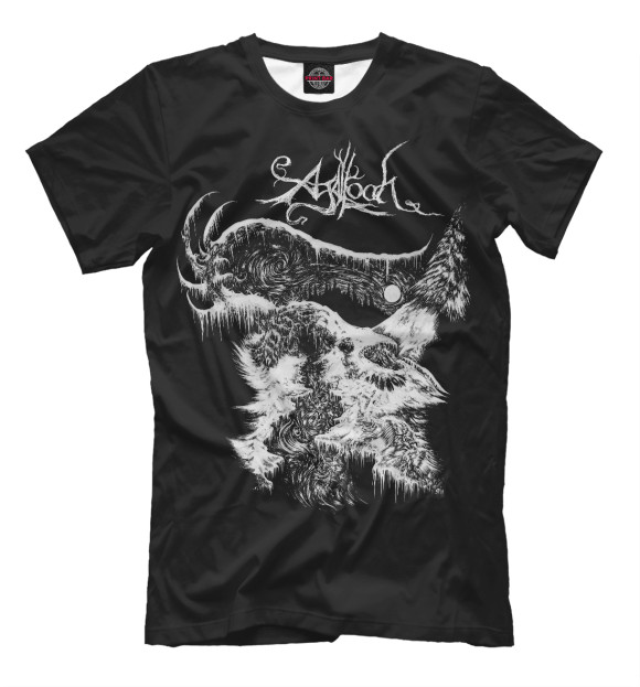 Мужская футболка с изображением Agalloch цвета Белый