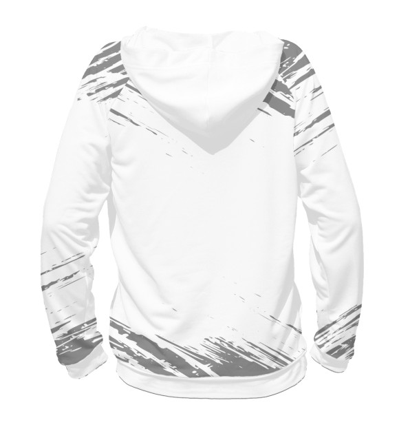 Мужское худи с изображением Я же Олег цвета Белый