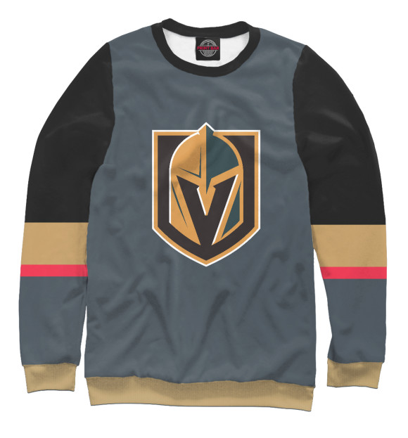 Женский свитшот с изображением Vegas Golden Knights(форма) цвета Белый