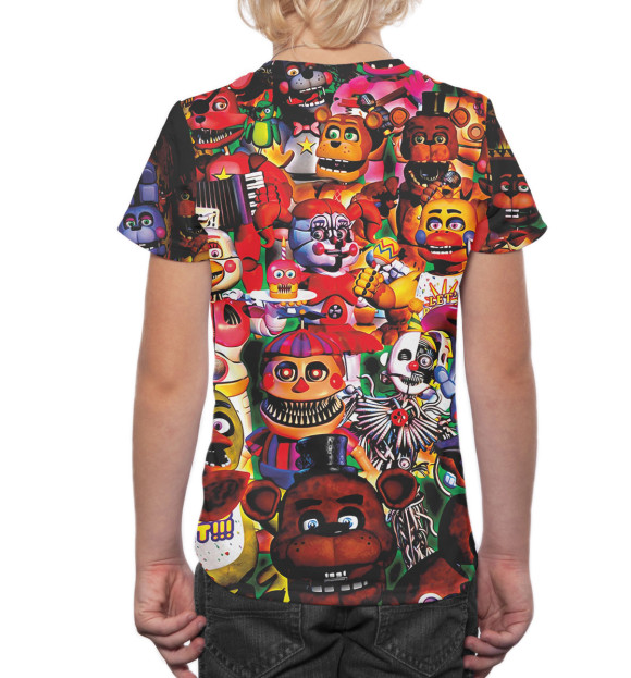 Футболка для мальчиков с изображением fnaf цвета Белый