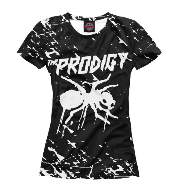 Футболка для девочек с изображением The Prodigy цвета Белый