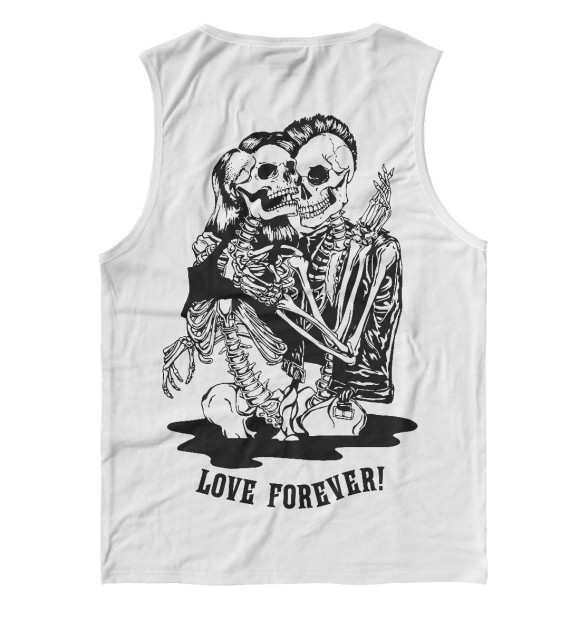 Майка для мальчика с изображением Love forever! цвета Белый