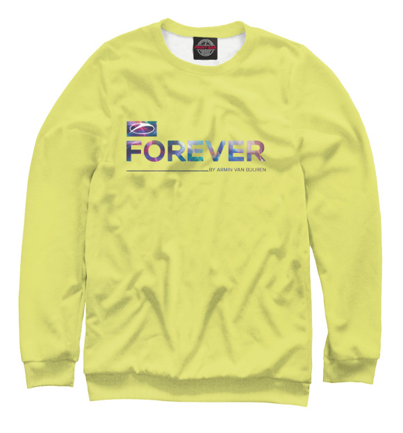 Свитшот для девочек с изображением ASOT FOREVER BY AvB цвета Белый