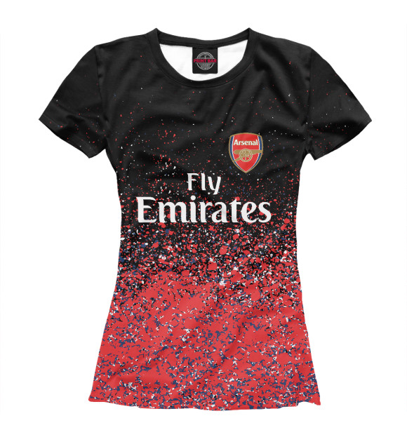 Футболка для девочек с изображением Arsenal цвета Белый