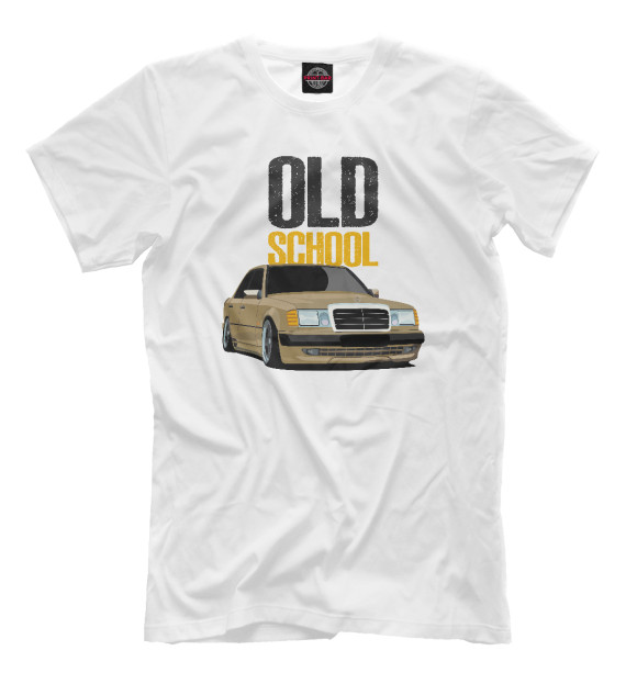 Футболка для мальчиков с изображением Old School Benz цвета Белый