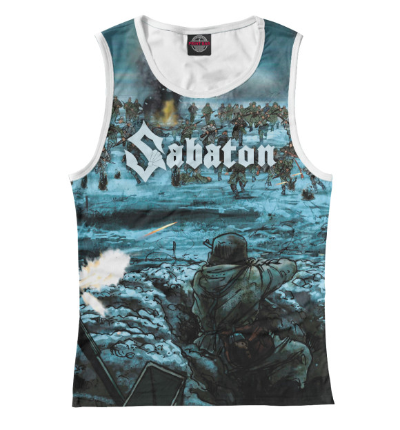 Майка для девочки с изображением Sabaton цвета Белый