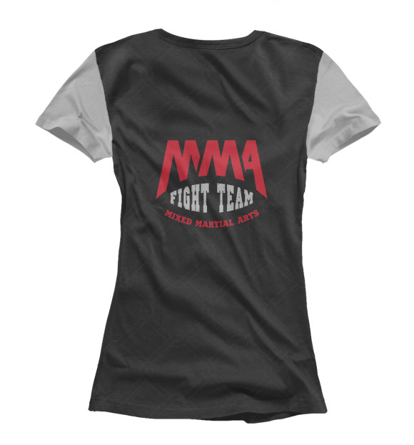 Женская футболка с изображением MMA цвета Белый