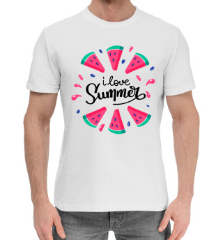 Хлопковая футболка для мальчиков I like summer